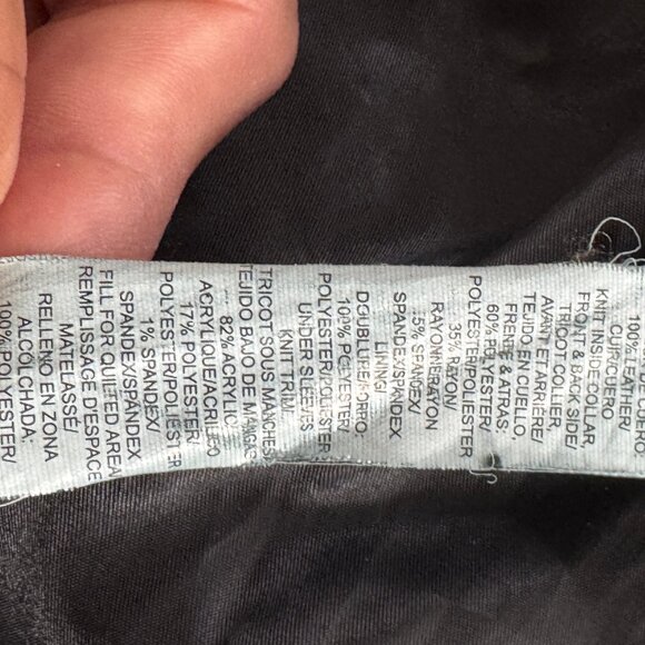 Lucky Brand Denim Standard Jacket Leather outside - Picture 9 of 10